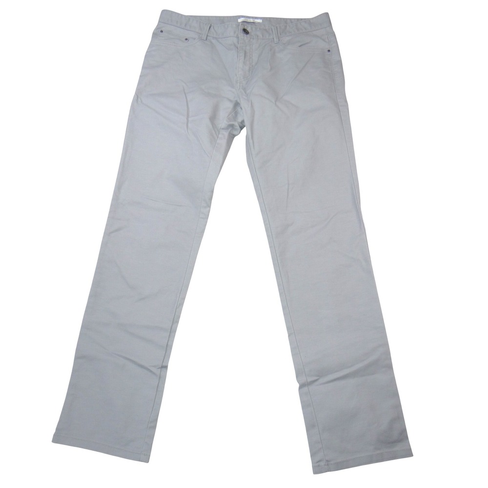Calvin Klein Mens Extreme Slim Fit Stretch Pants Light Grey 34x32‎ Chinos
